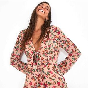 Farm Rio Dainty Cashew Dress